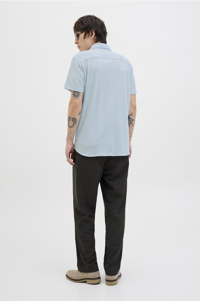 JPRBLALANCE PIQUE S/S SHIRT SMU 12275652 CHAMBRAY BLUE